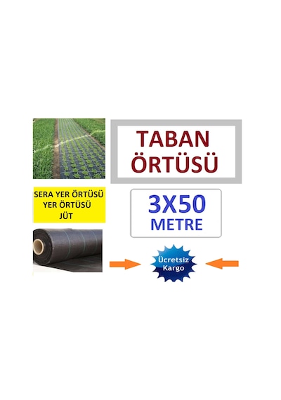 Taban Örtüsü Yer Taban Örtsüs Sera Taban Örtüsü Jüt 3X50 M