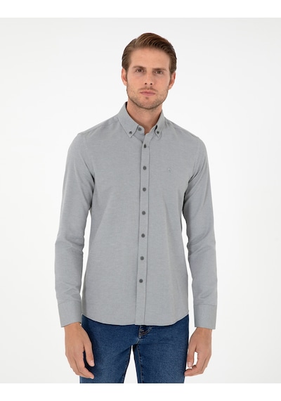 Pierre Cardin Desenli Erkek Gömlek - Haki 50297998-VR027