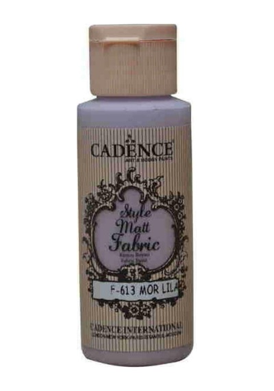 Cadence Style Matt Fabric Kumaş Boyası F-613 Mor Lila