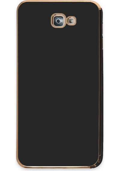Muratech Newface Samsung Uyumlu Galaxy J7 Prime Kılıf Volet Silikon - Siyah