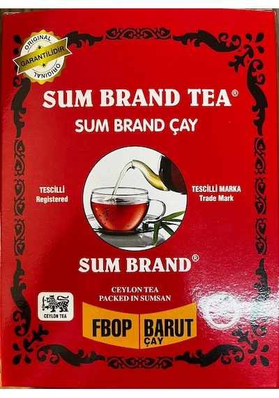 Sum Brand Barut Siyah İthal Çay Kutu 400 G