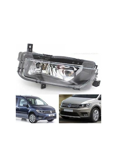 Volkswagen Caddy Sis Farı Sis Lambası Sağ Yolcu Tarafı 2015-2020 Arası Ampul Duy Dahil 2K5941662