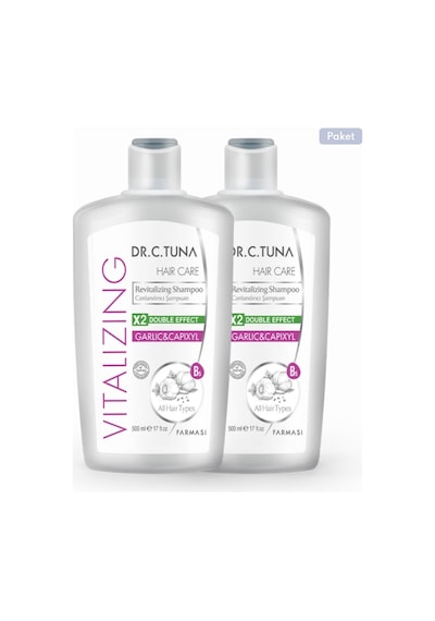 2.li Dr. C. Tuna Vitalizing Sarımsak & Capixyl Koparak Dökülen Saçlar İçin Canlandırıcı L Paketi Yağlı