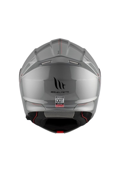 Mt Genesis Sv Solid A12 Parlak Gri Çene Açılır Motosiklet Kaskı Nardo Gri
