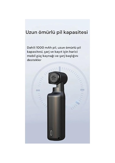 4k Ultra Hd 270 Döndürülebilir Su Geçirmez Wifi Vlog Spor Ve Aksiyon Kamerası Diğer