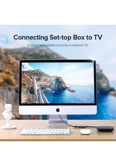 Ugreen Hdmi To Mini Dp 4K Ses Ve Görüntü Aktarım Adaptör Gri