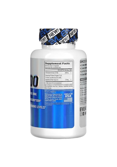 Evlution Dım Diindolilmetan 200 200 Mg 60 Veggie Caps