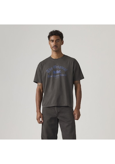 Levi's Gr Boxy Tee Two Horse Gothıc 2 Jet Blacksiyah Siyah