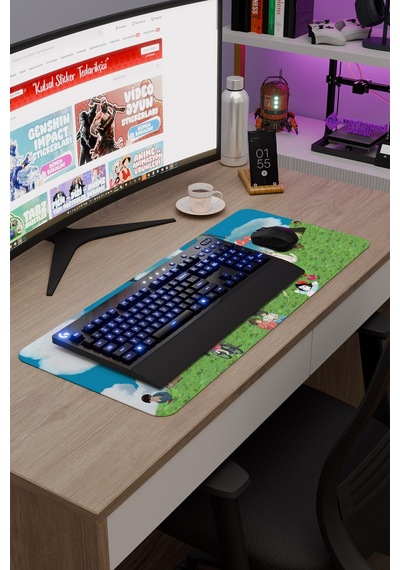Miyazaki Anime V2 - 70x30 Xl Gaming Kauçuk Kaymaz Taban Mouse Pad Fare Altlığı