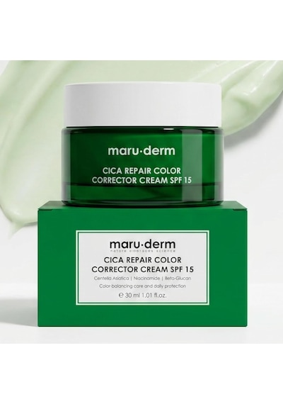 Maruderm Cica Cilt Tonu Eşitleyici Krem Spf 15 Renk Düzeltici Yatıştırıcı Gündüz Kremi, Centella Asiatica & Niasinamid İle, 30 Ml Çok Renkli
