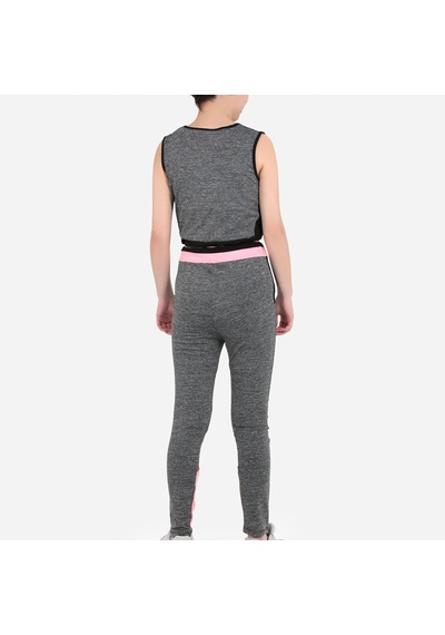 Slazenger DESI IN Kız Çocuk Tayt Takım Koyu Gri