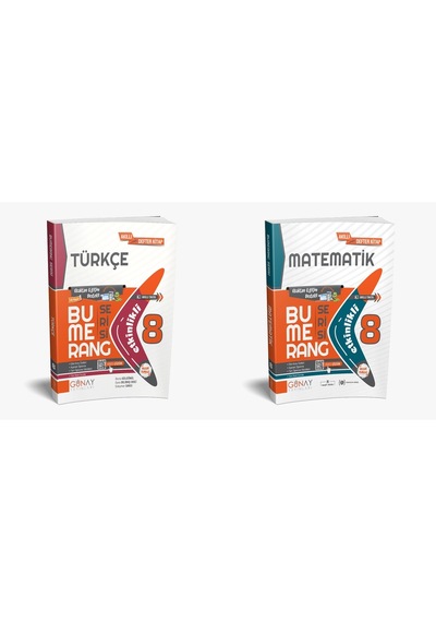 Günay Yayınları Güncel 8. Sınıf Türkçe Ve Matematik Bumerang Konu Anlatımlı