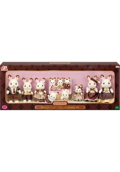 5848 Sylvanian Families Çikolata Kulaklı Tavşan Ailesi Yıldönümü Seti +3 Yaş
