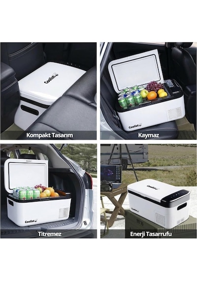 Clk25b 12/24volt/ 220volt 25 Litre Kompresörlü Bluetooth Bağlantılı Oto Buzdolabı