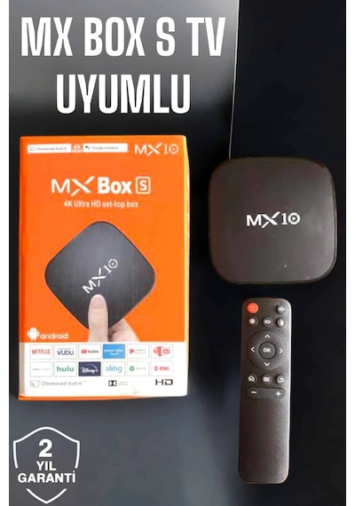 Mey İthalat Tv Box Android Uyumlu 4 Çekirdekli Wifi Bağlantılı 4k Renkli