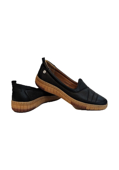 Pierre Cardin 54562 Siyah Hakiki Deri Kaymaz Rahat Bayan Ayakkabı Siyah