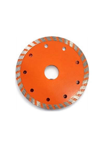 Turbo Elmas Testere Diski, Beton, Granit, Seramik Ve Mermer Kesimi İçin, 115x22 Mm, Turuncu