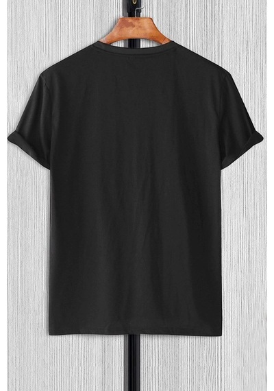 Unisex Müslüm Baba Baskılı T-shirt Siyah