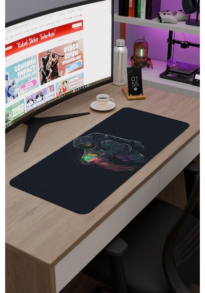Astronot V3 70x30 Xl Gaming Kauçuk Kaymaz Taban Mouse Pad Fare Altlığı