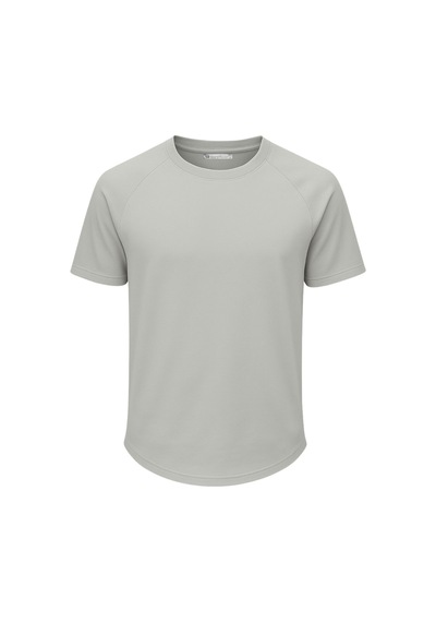 Ghassy Co. Erkek Reglan Oval Kesim %100 Pamuk Yumuşak Dokulu Bisiklet Yaka T-shirt Çok Renkli