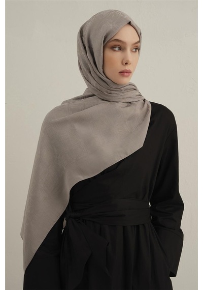 Armine Lyocell Naia Kare Monogram Şal 6 20 Vizon