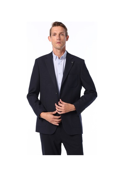 Fabrika Comfort Lacivert Erkek Mono Regular Fit Düz Ceket Fc4wm-ckt 2487