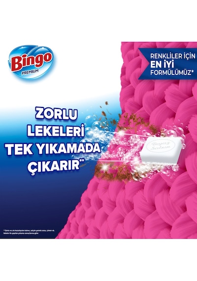 Bingo Matik Premium Renkliler İçin 8 kg Müge Çiçeği Toz Deterjan