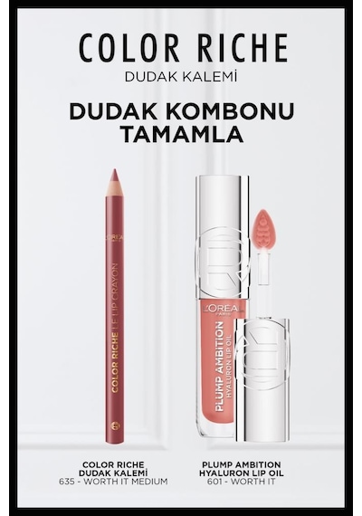 Bronze Blush Lips Dudak Kombosu Color Riche Dudak Kalemi 635+ Plump Ambition Dudak Parlatıcısı 510 pktddkparlklm1-10748 Diğer