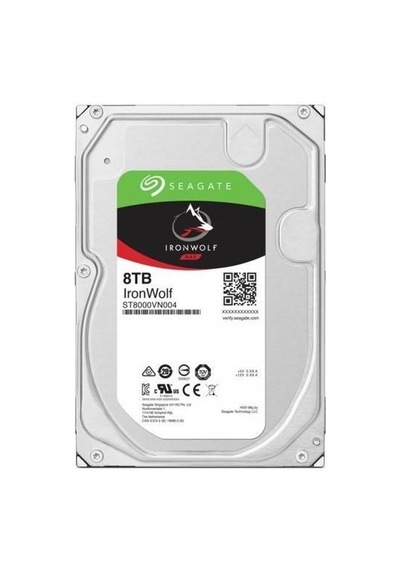 Seagate 8tb 3.5" 8tb Ironwolf St8000vn004 7200 Rpm 256mb Sata-3 Nas Diski-211580