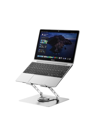 Addison Ad-rc35 360 Derece Dönebilen Fanlı Rgb Işıklı Ayarlanabilir Metal Laptop Stand