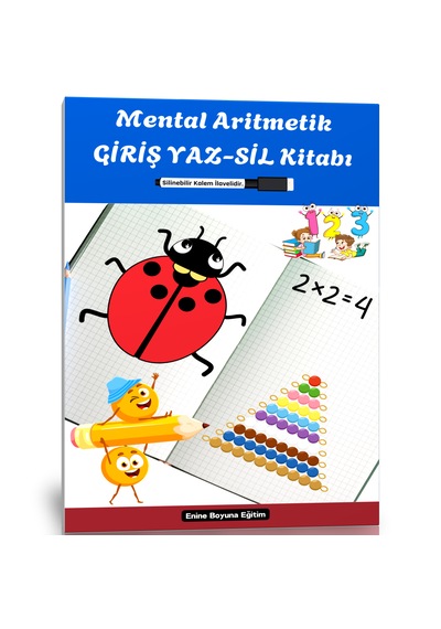 Okul Öncesi Mental Aritmetik Giriş Yaz-sil Kitabı