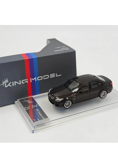 King Model Bmw M5 E60 Brown Kahverengi 1/64 Pleksi