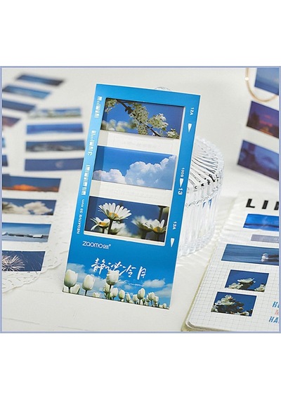 Nature Temalı 5 Farklı Dizayn Pet Index Index Sticker Post-it Sticky Note