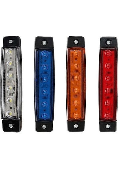 12 Volt Parmak Led Lamba - 10 Adet Beyaz