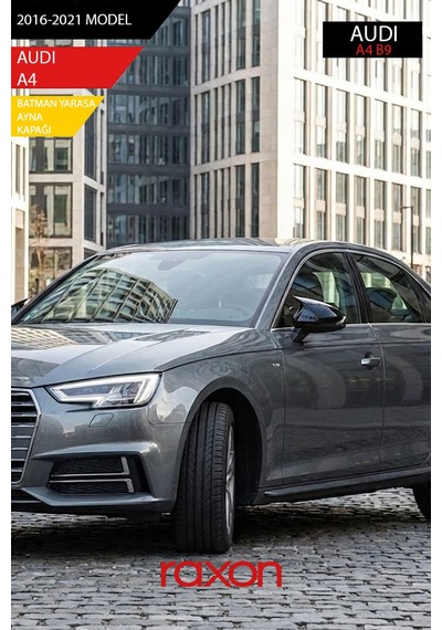 Audı A4 B9 2016-2021 Batman & Yarasa Ayna Kapağı Parlak Piano Black Sport