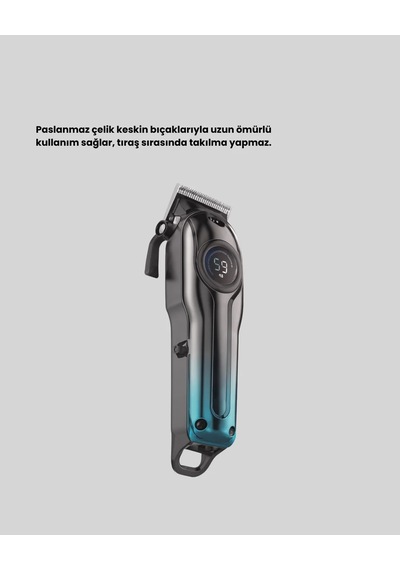 Usb Type-c Şarjlı Kablosuz/kablolu Erkek Tıraş Makinesi 2 Saat