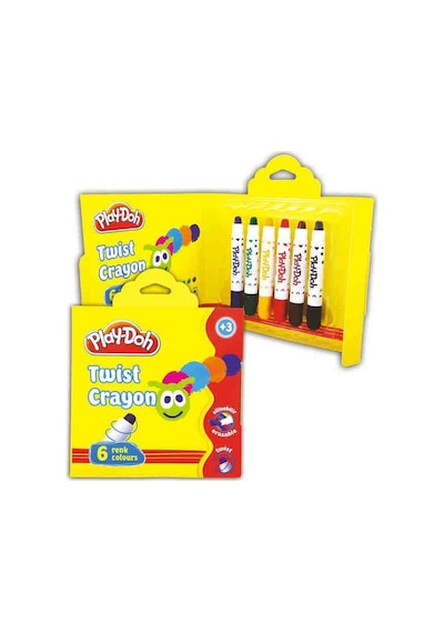 Play-doh 6 Renk Silinebilir Crayon Mum Boya Cr007