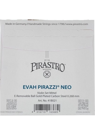 Pirastro 41b021 Evah Pirazzi Neo Keman Tel Seti Sentetik Özlü Modern Ve Sıcak Tını, Hızlı Tepki Veren Esnek Yapı, Profesyonel Solistler İçin İdeal