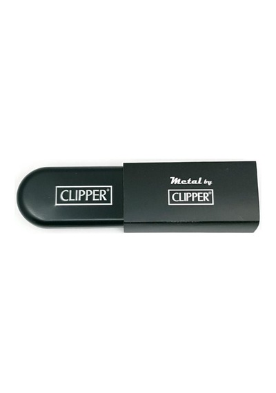 Clipper Metal Siboplu Siyah Çakmak