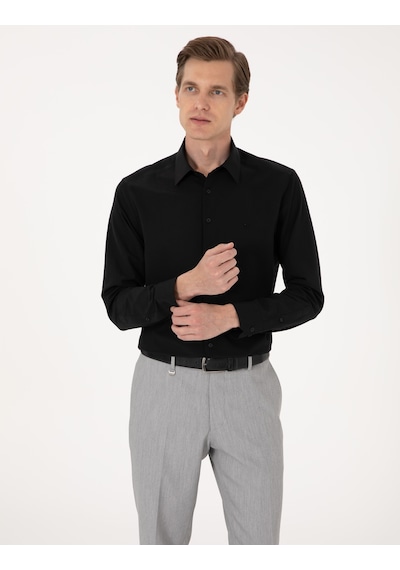 Pierre Cardin Erkek Siyah Gömlek Basic 50316742-vr046 Siyah