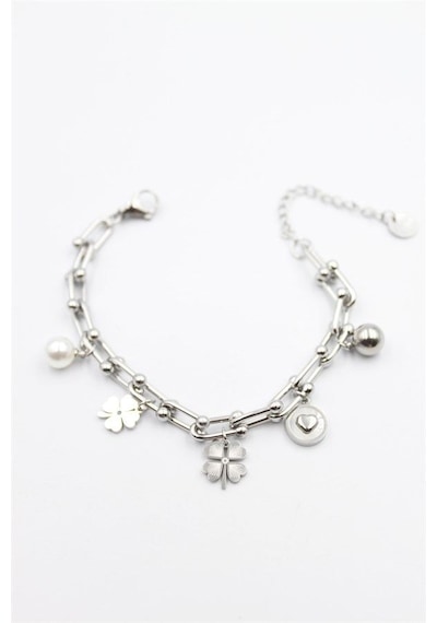 Charm Tfn Zincir Bileklik - Gümüş 6421836 89448773