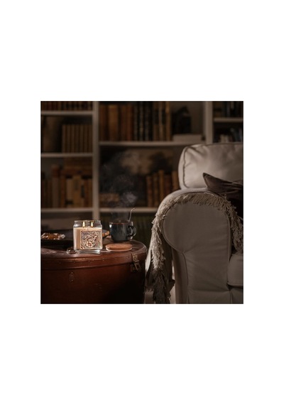 Ikea Glanslınd Cam Kaplı Kokulu Mum 10,5 X 12 Cm Vanilya - Karamel Bej - Açık Bej
