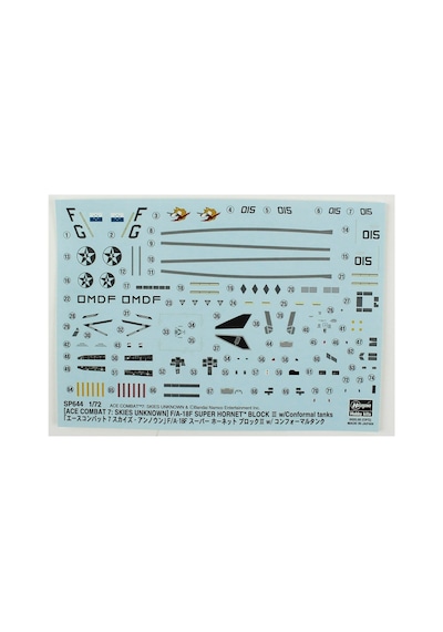Hasegawa Sp644 52444 1/72 Ölçek, F/a-18f Super Hornet Block Iıı, Ace Combat Serisi, Bilim Kurgu Plastik Model Kiti