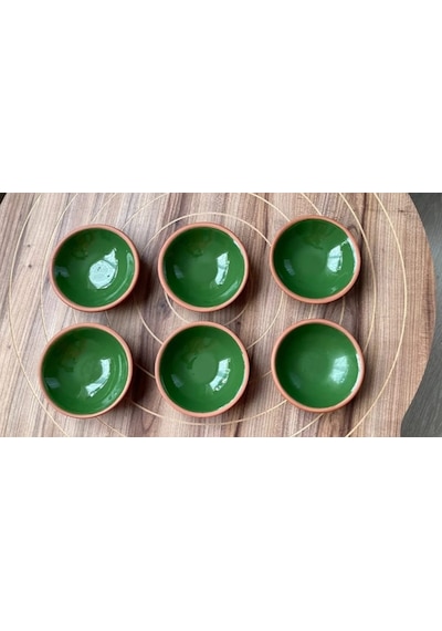 Athstore Sosluk Reçellik Çerezlik Lokumluk Kase 6 Lı Set Yeşil