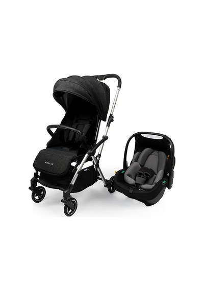 Kanz Marcus Kolay Katlanabilen Kabin Travel Sistem Bebek Arabası Raisin Black