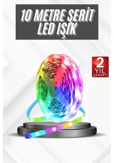 Rgb Şerit Led 10 Metre Led Işık Kumanda İle Kontrol Rgb 92918788