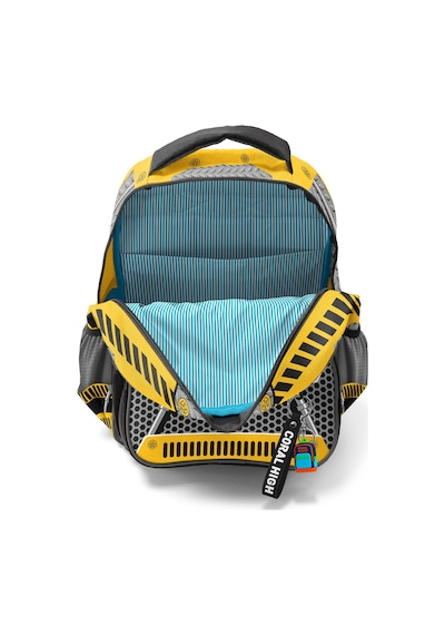 Coral High Kids Sarı Siyah Robot Desenli 3 Lü Okul Çanta Seti Set0114424