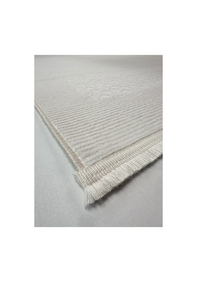 Merinos Vista Beyaz Renk %100 Akrilik Parlak Dokuma Modern Yumuşak Dokulu Salon Oturma Odası Halısı 76589-60
