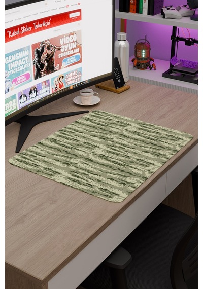 Kamuflaj Kaymaz Dikişli Kauçuk Oyuncu Mousepad V3 - 48x40 Xl Gaming Mouse Pad Fare Altlığı