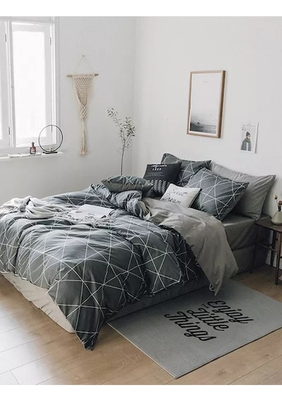 Mulberry Pandora Tek Kişilik Nevresim Takımı Gri 160 x 220